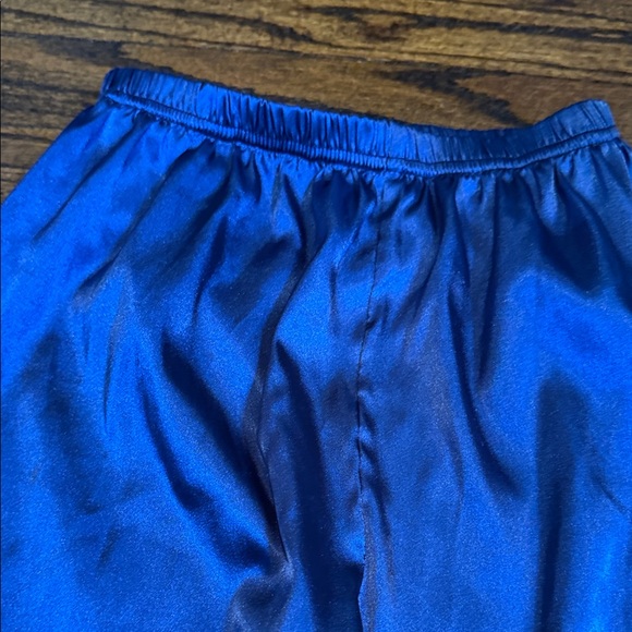 Royal Blue Satin Kids Pajama Set size 7-8 - Picture 6 of 13